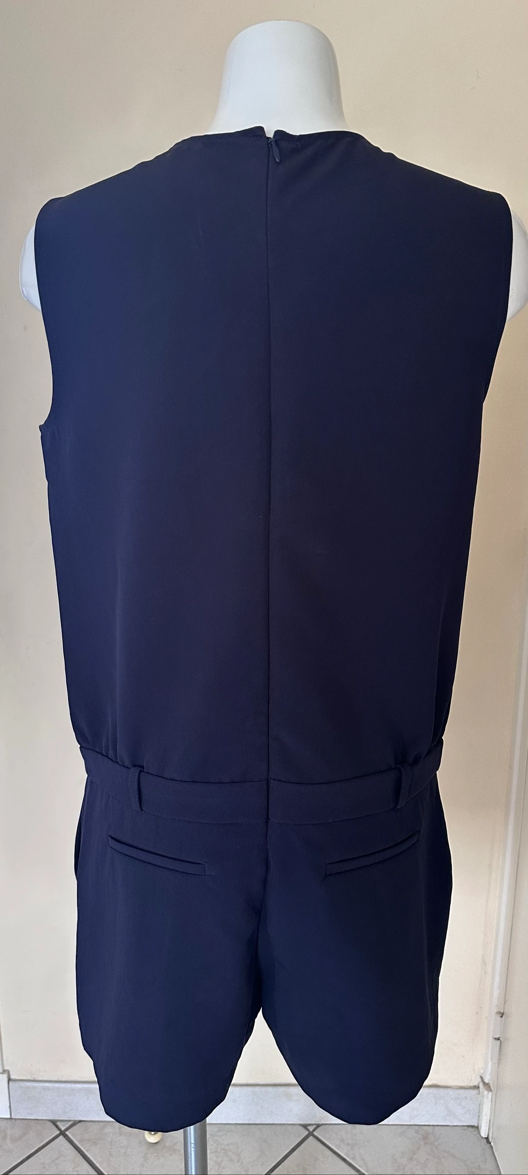 Élégante Combinaison-Short Azul Marinho Etam – Tamanho 40 – Estado Impecável – photo 14
